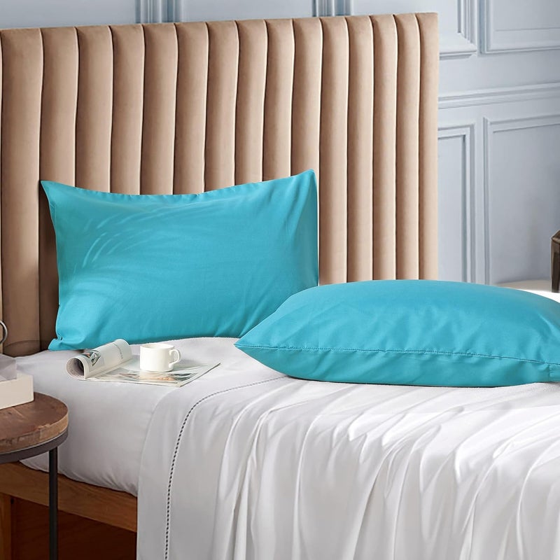 Ultra Soft Brushed Microfiber Standard Size 20"x30" Pillowcases Pair Set of 2 with Envelope Closure (20"x30" Standard, Ocean) - Image 1