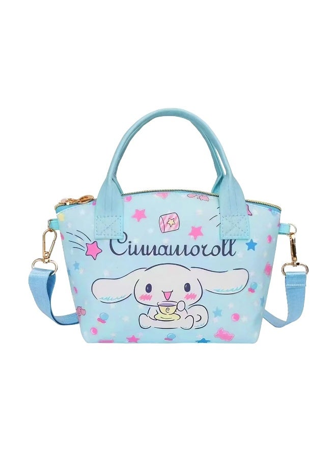 HASTHIP® Cinnamoroll Hand Bag for Girls Kawaii Cinnamoroll Shoulder Bag Mini PU Tote Bag with Removable Shoulder Strap Crossbody Bag Christmas Gift for Girls Birdthday Gift - Image 1