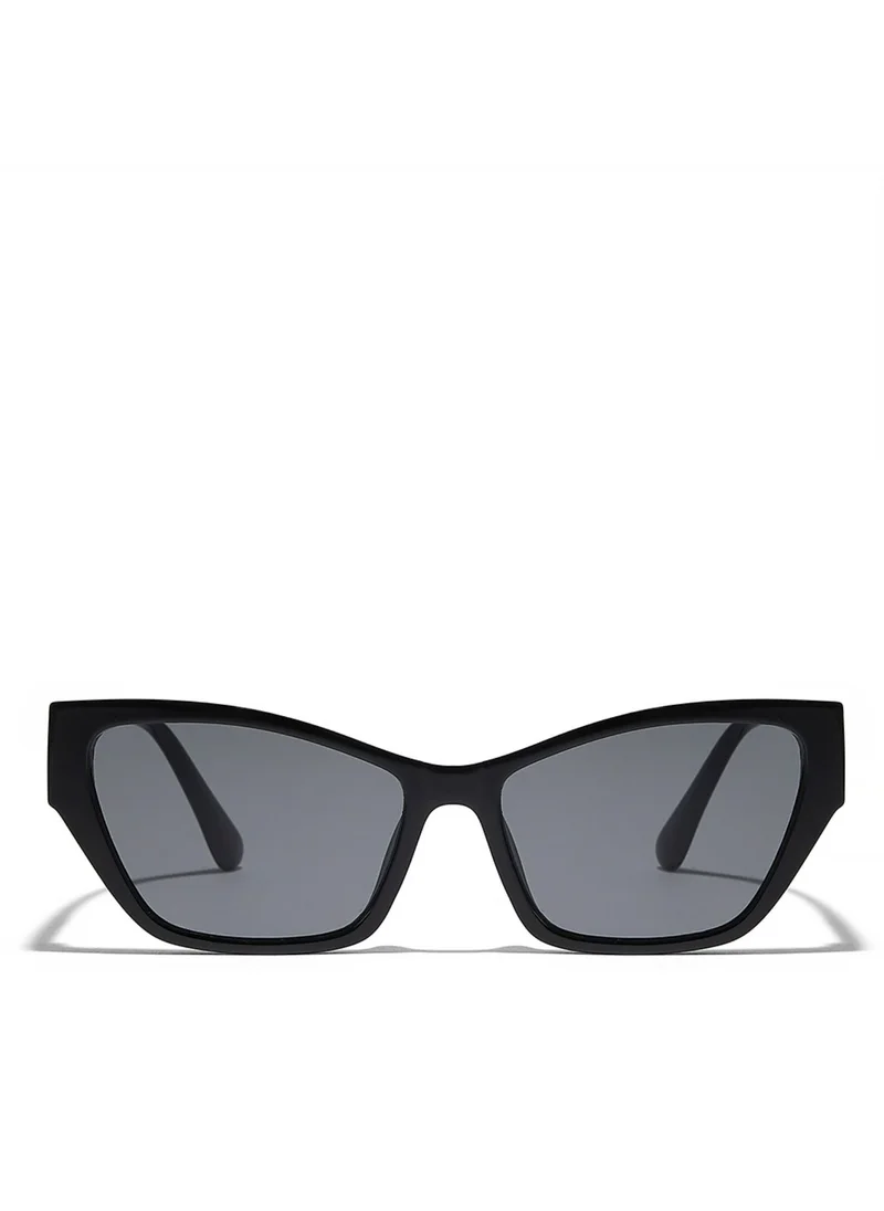 Blackout KAYLA Women Black Sunglasses - Frame Material: Thermoplastic Rubber (TR90)- Frame Color: Black-Lens Color: Gray  - Full Rim