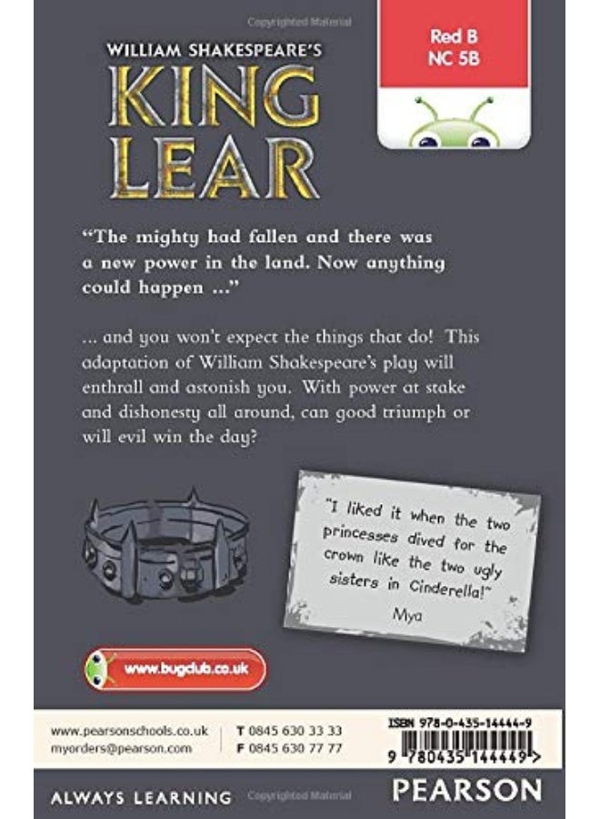 Bug Club Independent Fiction Year 6 Red B William Shakespeare's King Lear - Image 2