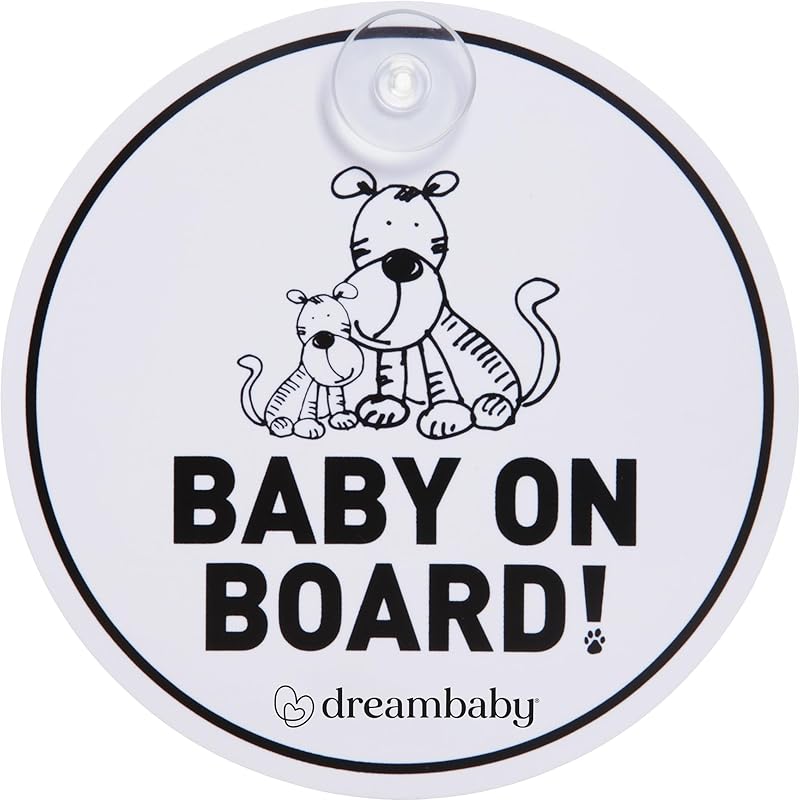 Dreambaby baby on board sign white 13 cm