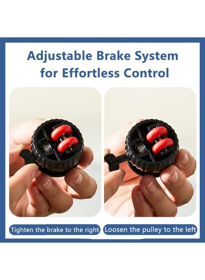 NANAO Self-Adhesive Caster Wheels, 4 PCS 360 Degree Rotating Casters with Heavy Duty Adhesive, Compact Universal Mobility Wheels for Chairs, Buckets, Cabinets and Office Equipment, Quiet Glide Des - Image 4