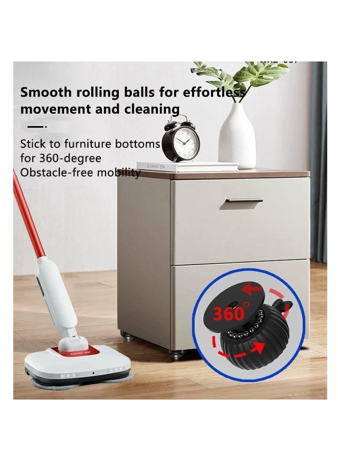 NANAO Self-Adhesive Caster Wheels, 4 PCS 360 Degree Rotating Casters with Heavy Duty Adhesive, Compact Universal Mobility Wheels for Chairs, Buckets, Cabinets and Office Equipment, Quiet Glide Des - Image 3