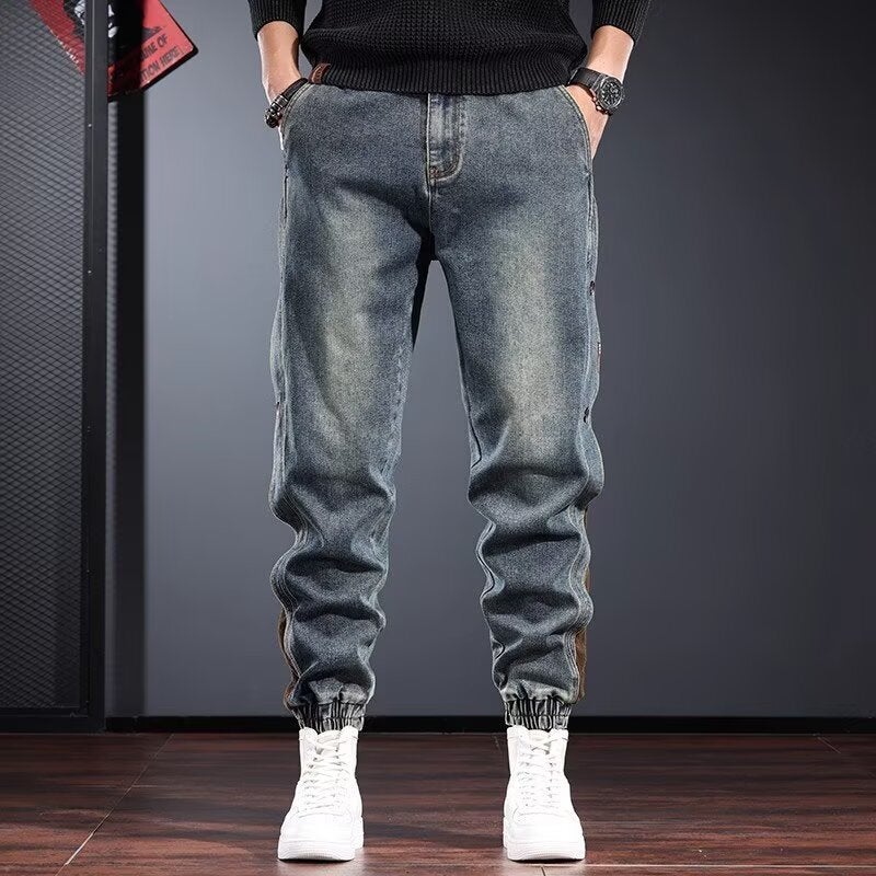 Unisex Classic Denim Jeans Loose Fit Daily Outdoor Wear - Image 5