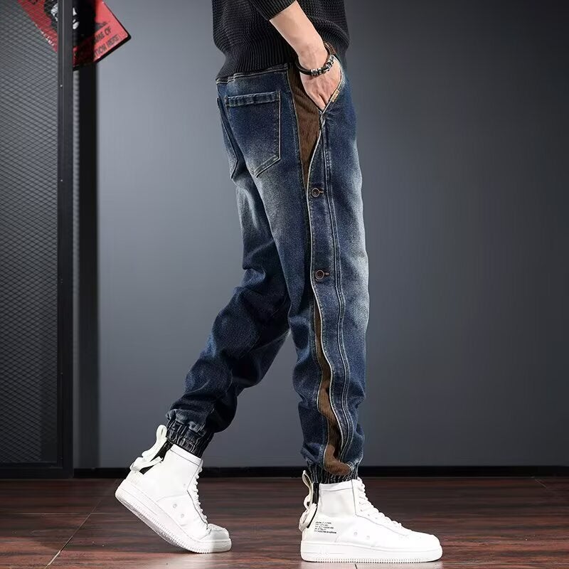 Unisex Classic Denim Jeans Loose Fit Daily Outdoor Wear - Image 3