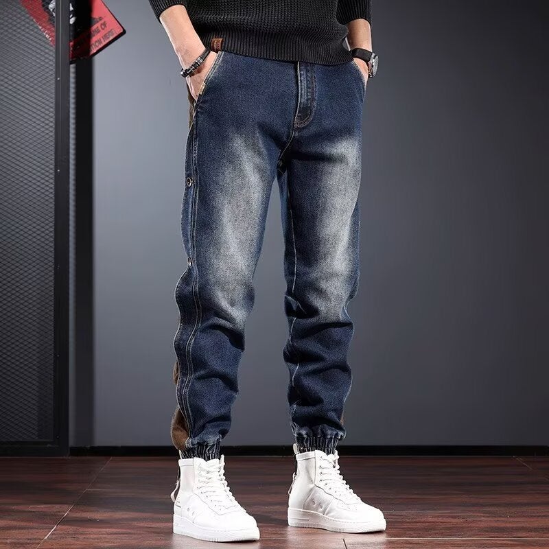Unisex Classic Denim Jeans Loose Fit Daily Outdoor Wear - Image 4
