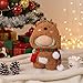 Simgoing 17 cm Doll Clothes Accessories for Christmas No Doll Reindeer Hat Knitted Christmas Scarf Red Bag Holiday Dolls Clothing Accessories Party Decor Xmas Dolls Costume Dressed Up Gift Idea - Image 4