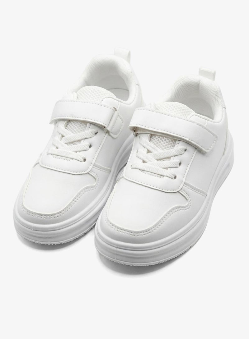 babyqlo Comfortable White School Shoes for Kids - Image 2
