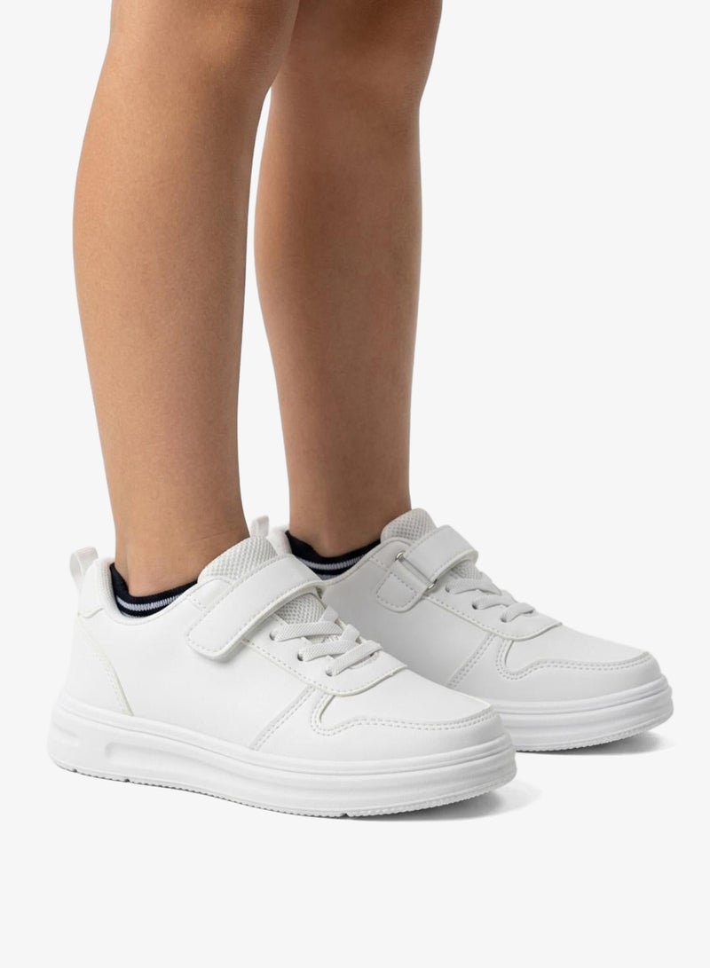 babyqlo Comfortable White School Shoes for Kids - Image 1