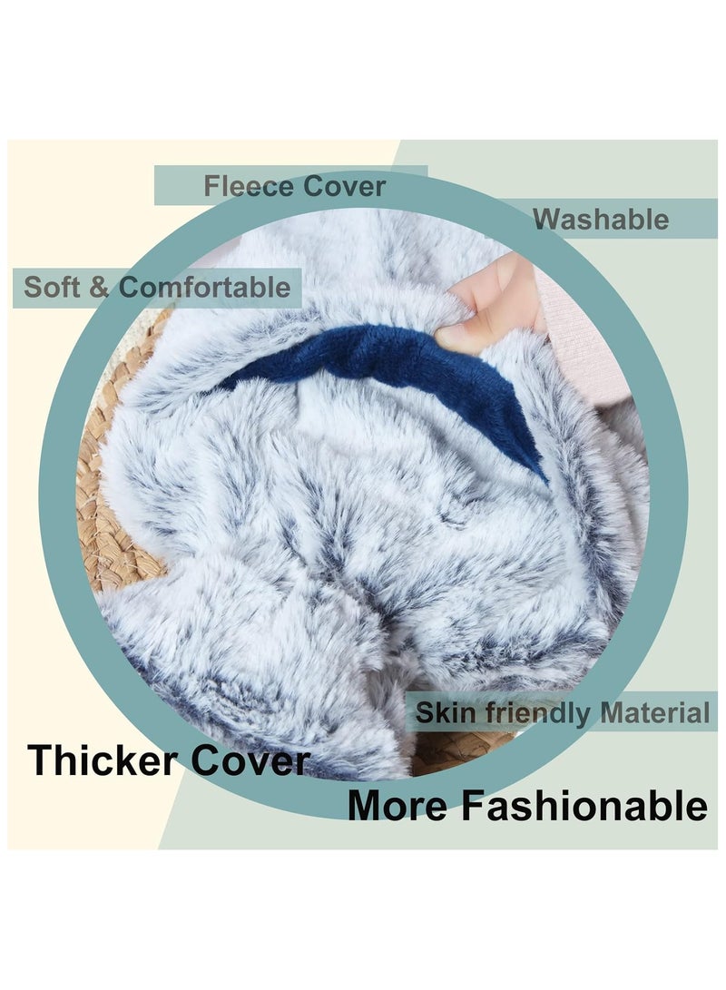 YelaJoy Hot Water Bottle with Soft Cover - 2L Large - With compartments, Classic Hot Water Bag for Pain Relief, Neck and Shoulders, Feet Warmer, Menstrual Cramps, Hot and Cold Therapy - Image 4