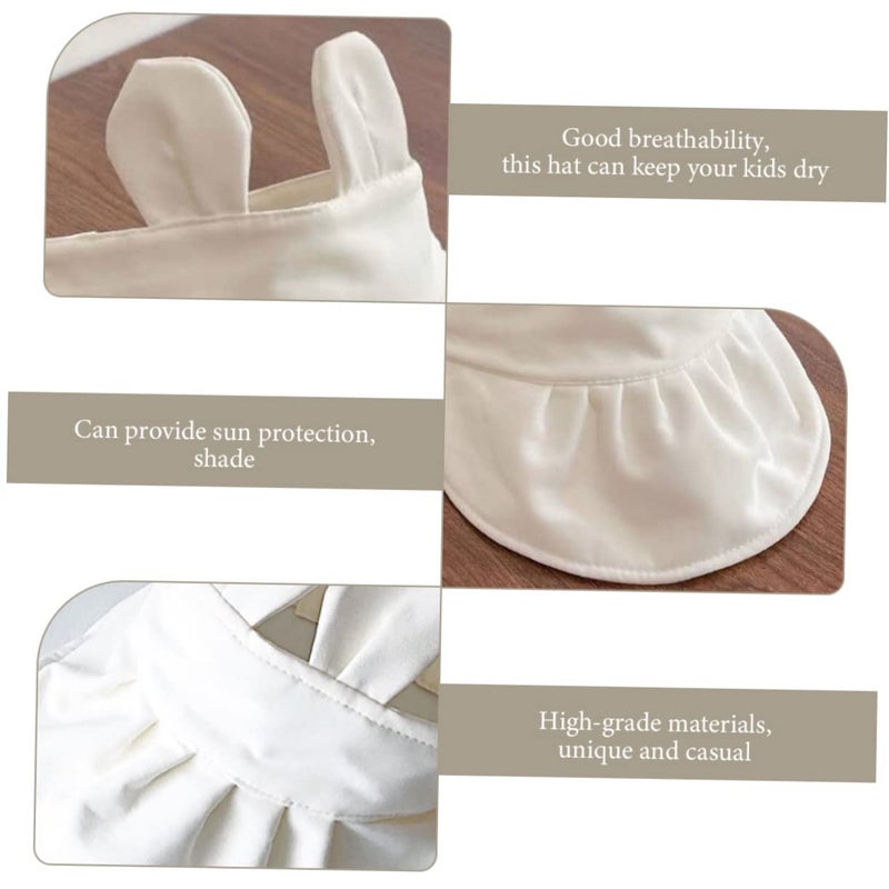 Breathable UV Sun Hat For Boys And Girls Outdoor Activities White - Image 5