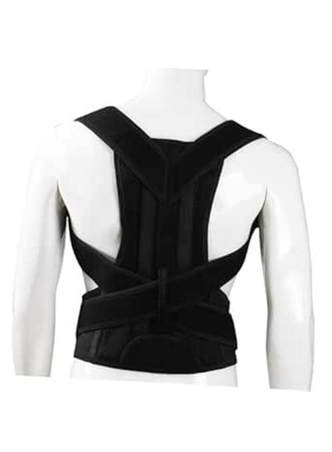 Hunchback Correction Belt Back Brace Posture Trainer Black Size L for Spinal Alignment - Image 1