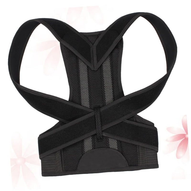 Hunchback Correction Belt Back Brace Posture Trainer Black Size L for Spinal Alignment - Image 4