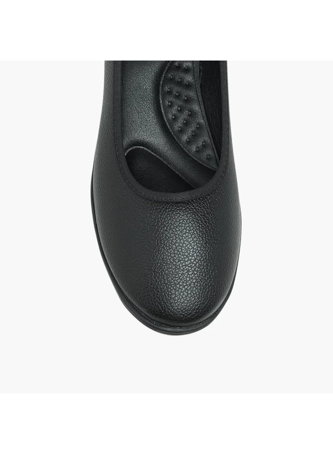 Flora Bella By Shoexpress Women Textured Slip-On Ballerina Shoes