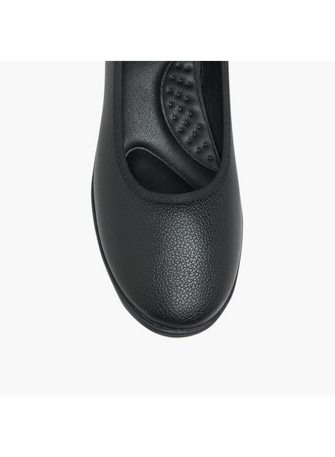Flora Bella By Shoexpress Women Textured Slip-On Ballerina Shoes  - Image 4