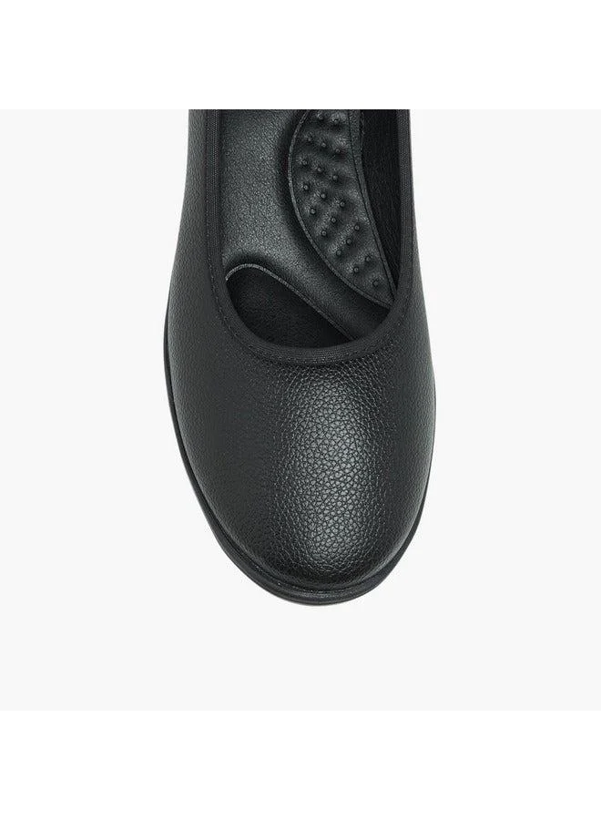 Flora Bella By Shoexpress Women Textured Slip-On Ballerina Shoes