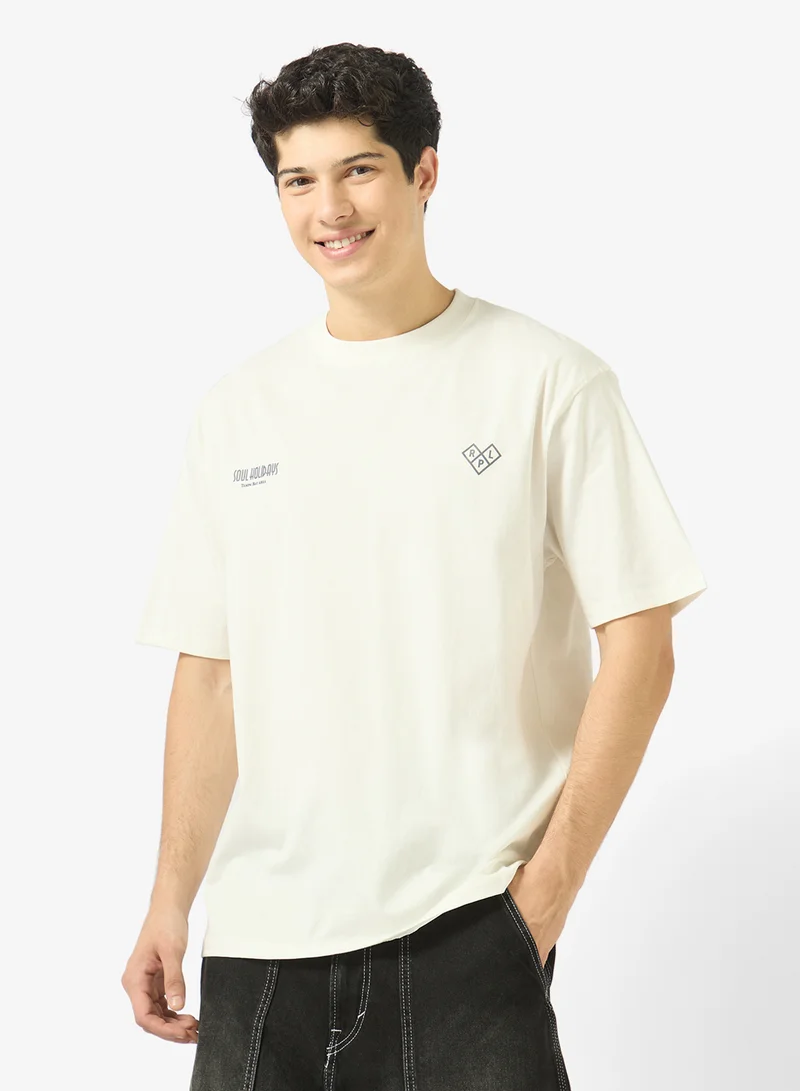 ريبلز مع نمشي Mens Drop Shoulder T-shirt