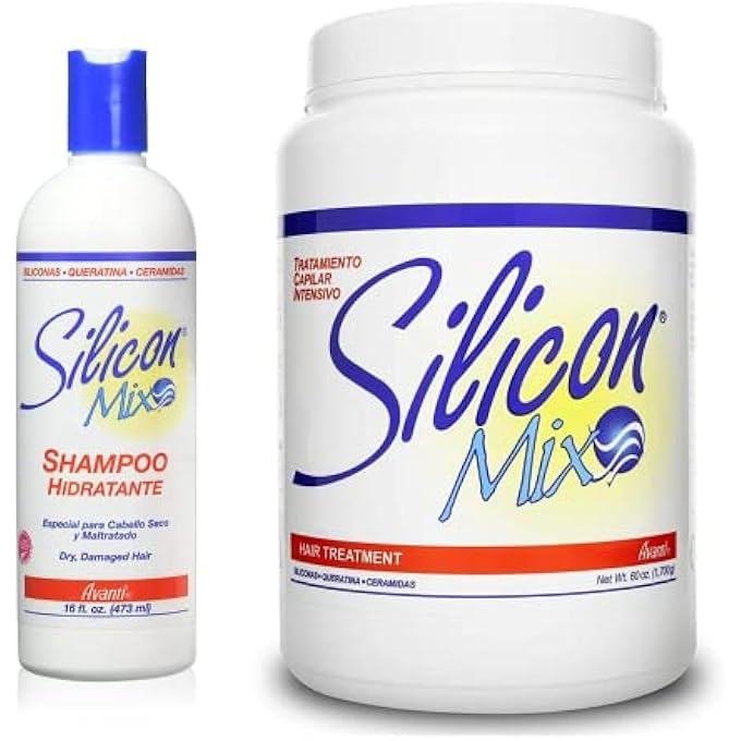 Silicon Mix AVANTI HIDRATANTE SHAMPOO 473.2ML AND HAIR DEEP TREATMENT 1774.4ML COMBO - Image 1
