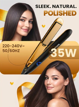 Hair Straightener  Ceramic Coated Plates Max Temperature Upto 200 PTC Heating 360 Swivel Cord Fast Heat Up And Long Lasting Lock Function  SHS-2067N Black/Gold - view 5