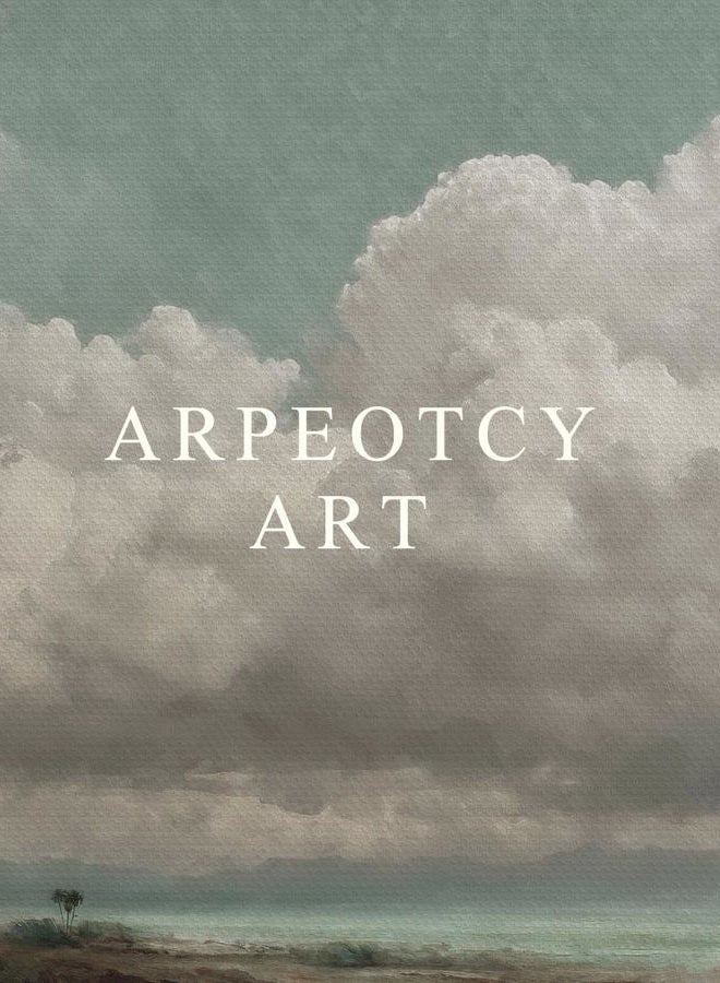 ARPEOTCY Hanging Framed Canvas 24X36 inch Vintage Cloudscape Landscape Ocean Beach Art Wood Scroll Poster Hanger Ready to Hang for Living Room Bedroom Office Wall Decor - Image 4