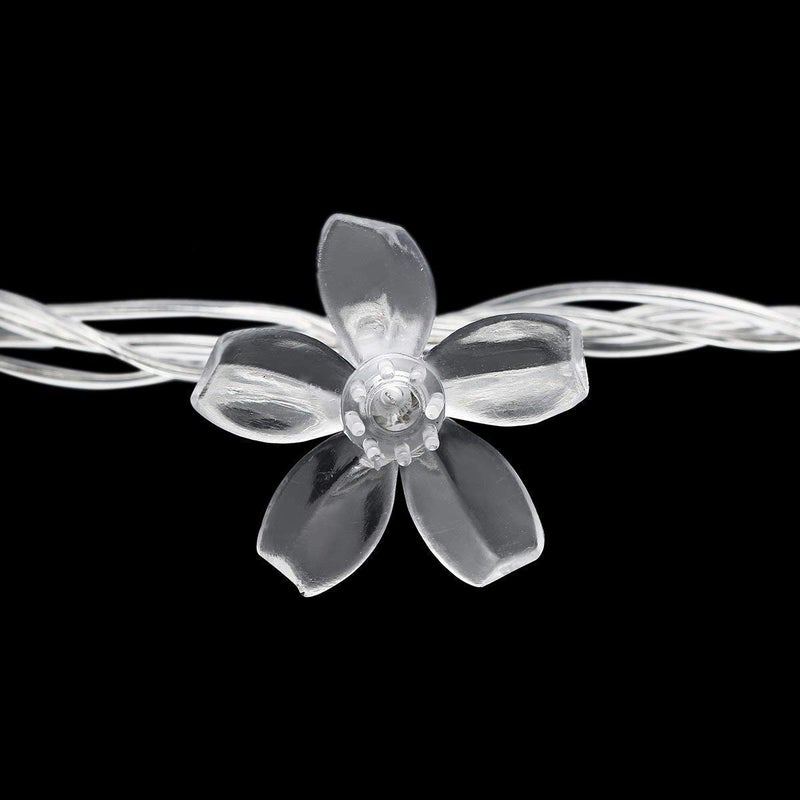 Lexton Lexton 16 Led Blossom Flower Fairy String Lights Plug Sourced for Indoor Outdoor DecorationsWarm White Pack of 1 LexFlower16Led Standard  - Image 5
