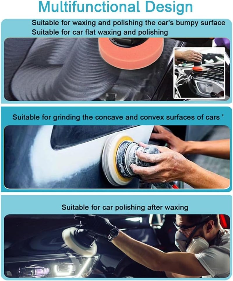 Eacam Cordless Car Buffer Polisher, Car Buffers And Polishers Kit, 8 Variable Speed Car Polishing Kit, 2 * 21V Batteries Cordless Polisher For Car Detailing/Polishing/Waxing/Scratch Removing - Image 4