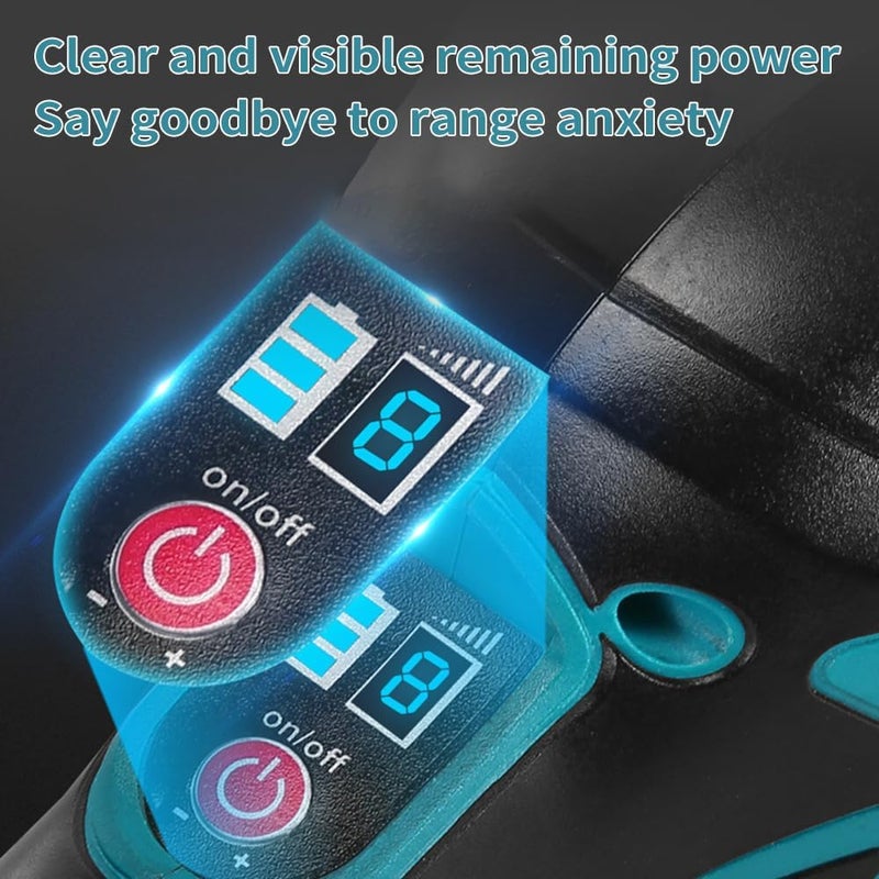 Eacam Cordless Car Buffer Polisher, Car Buffers And Polishers Kit, 8 Variable Speed Car Polishing Kit, 2 * 21V Batteries Cordless Polisher For Car Detailing/Polishing/Waxing/Scratch Removing - Image 2