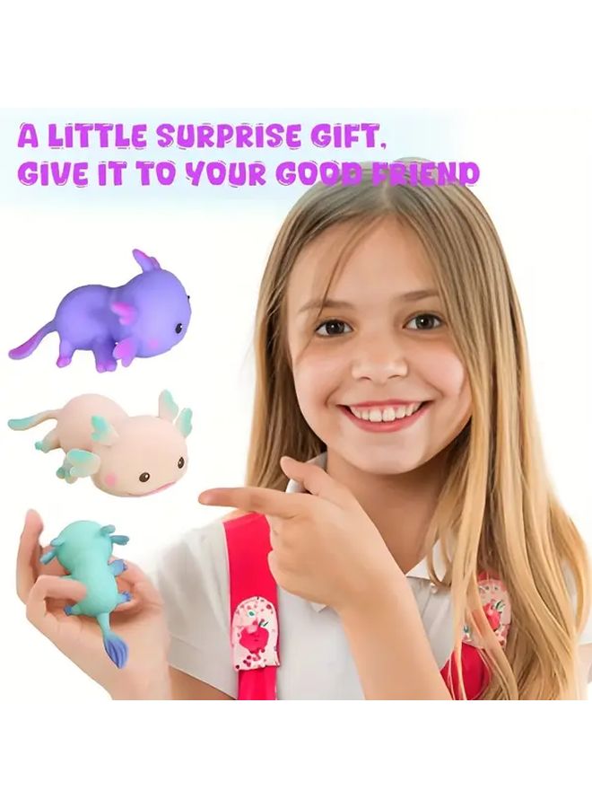 1pc Random Color Cute Salamander Plush Toy Soft Squishy Sensory Play Fun Party Gift - Image 2