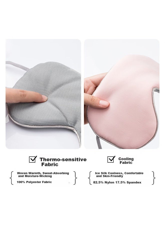 Jtrip Jieban Travel Double-sided Cooling And Warming Sleep Eye Mask Light Blocking Ice Silk Eye Mask For Men And Women Adult Sleep Aid Eye Protection - Image 3