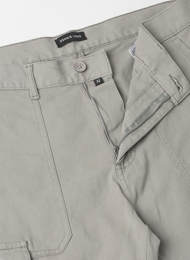 Dennis Lingo بنطال كارجو رجالي بقصّة Slim Fit باللون الرمادي من Mouse  - Image 5