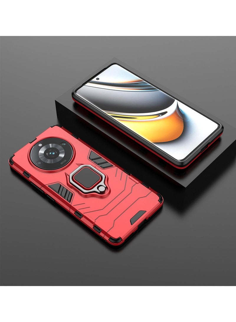 TEAM LUXURY غطاء حماية واقي لجهاز Realme 11 Pro Plus 5G/Realme 11 Pro مع حماية مضادة للصدمات من الدرجة العسكرية وحامل هاتف مغناطيسي مع قاعدة قابلة للطي - Image 5