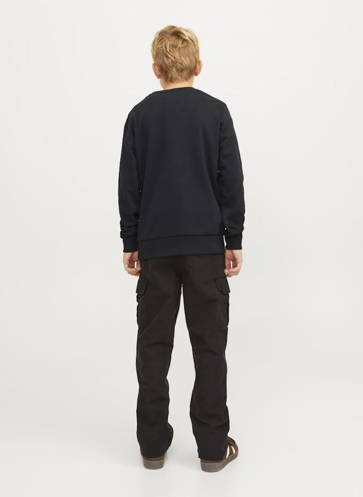 Jack & Jones Junior Youth Logo Pullover Sweatshirts - Image 2