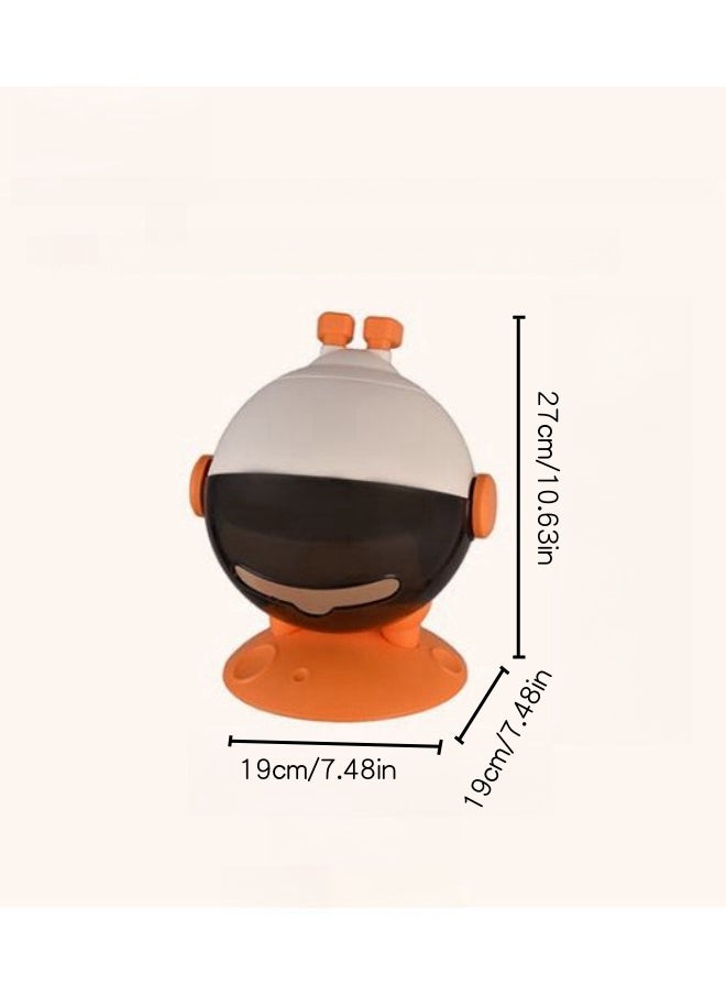 SHABILI - PP Material Astronaut Shape Tissue Box Holder， Waterproof Facial Wipes Storage Box Fashion Napkin Dispenser Container for Desk Home Toilet Bathroom Restaurant Car Office 1 Pack - Image 1