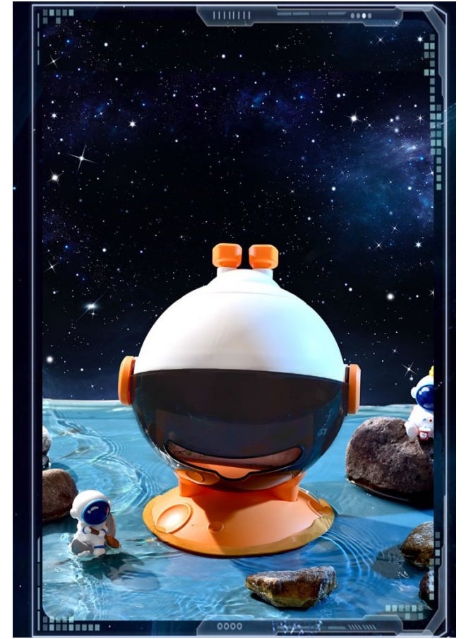 SHABILI - PP Material Astronaut Shape Tissue Box Holder， Waterproof Facial Wipes Storage Box Fashion Napkin Dispenser Container for Desk Home Toilet Bathroom Restaurant Car Office 1 Pack - Image 1