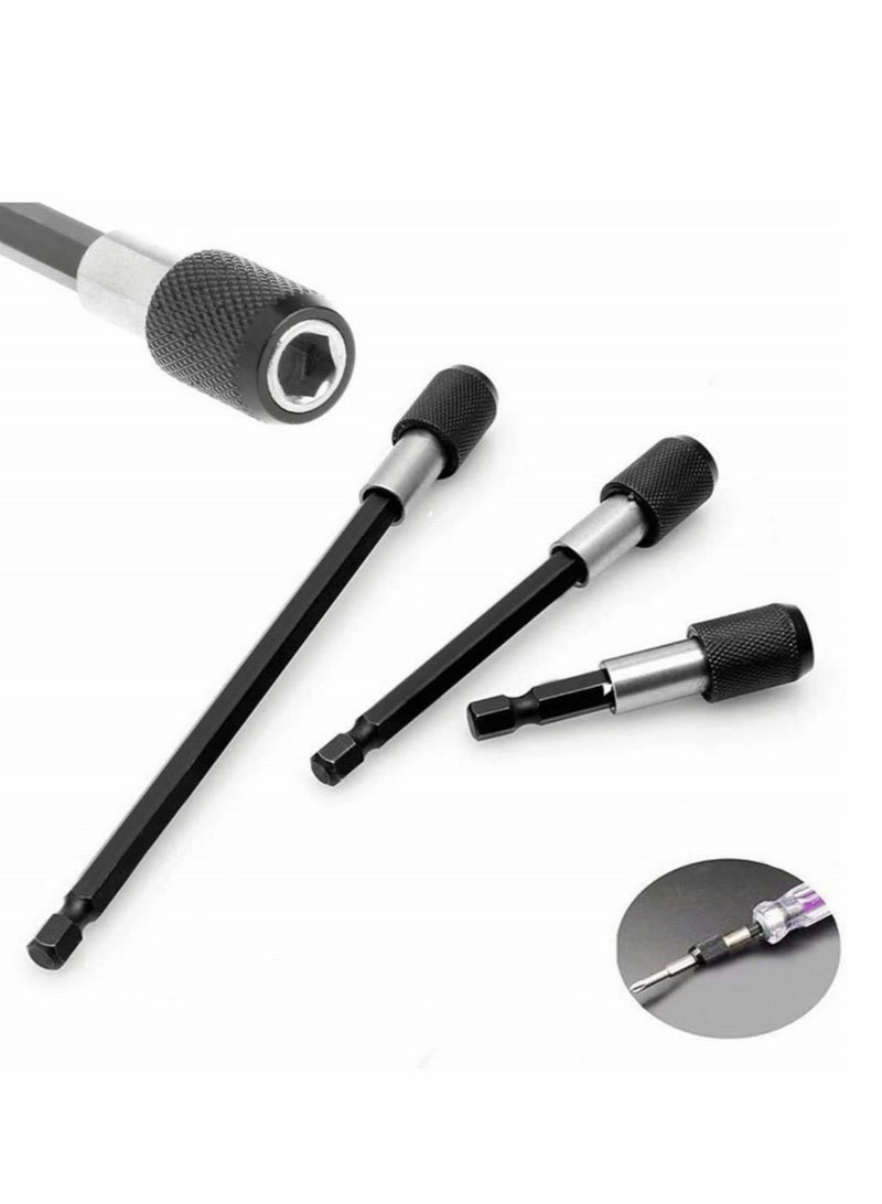 1/4 Inch Hex Shank Magnetic Screwdriver Bit Holder, Hex Shank Quick Change Drill Extension Bit Set 2 - Image 3