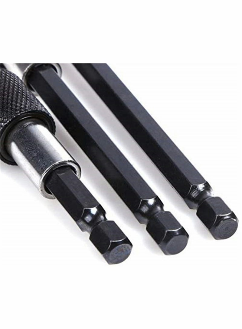 1/4 Inch Hex Shank Magnetic Screwdriver Bit Holder, Hex Shank Quick Change Drill Extension Bit Set 2 - Image 4