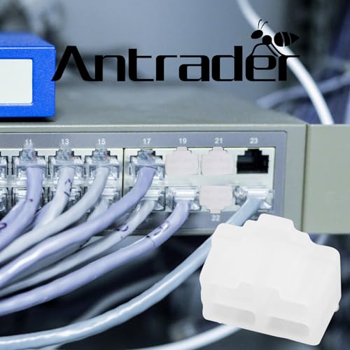 Antrader 24 Pcs Silicone Ethernet Hub Port RJ-45 Anti Dust Cover Cap Protector Plug,White - Image 4