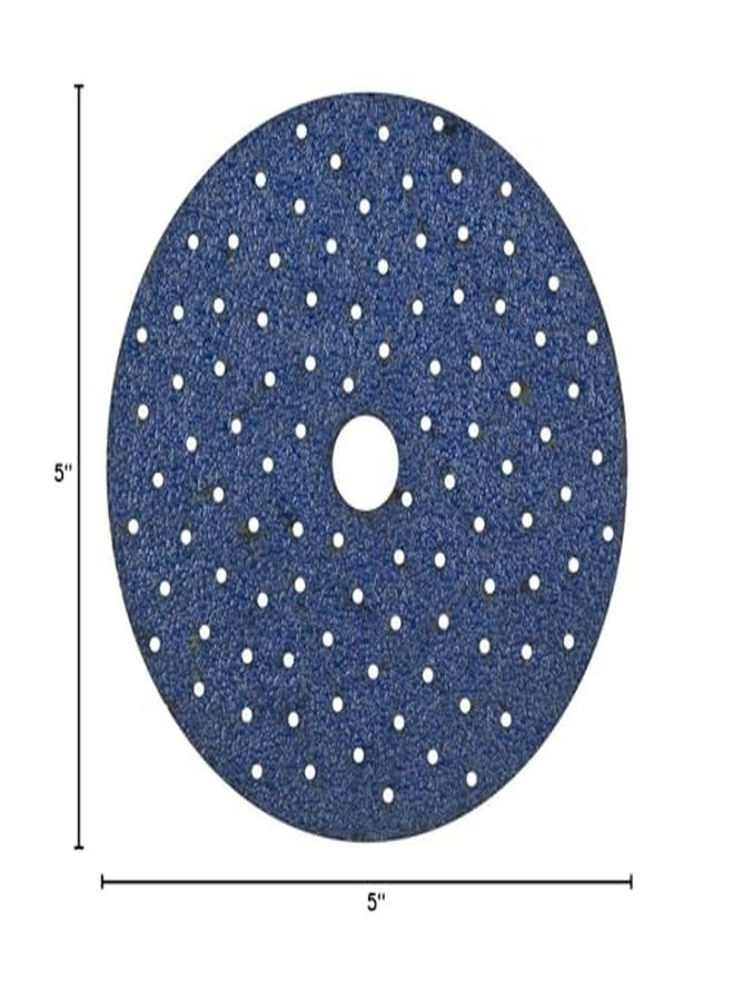 نورتون مواد كاشطة نورتون - سانت جوبان 04034 بروساند متعدد الهواء، قرص تفريغ ذو حبيبات متوسطة، مزود بخطاف وحلقة، بفتحة مركزية، مصنوع من سيراميك الألومينا، 15000 دورة في الدقيقة، قطر 5 بوصات (عبوة من 50 قطعة) - Image 2