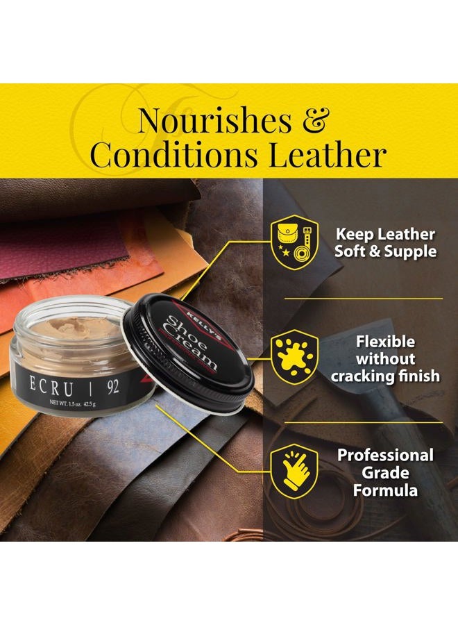 KELLYS Ecru Shoe Polish 1.5 oz - Professional Leather Shoe Cream - Image 5
