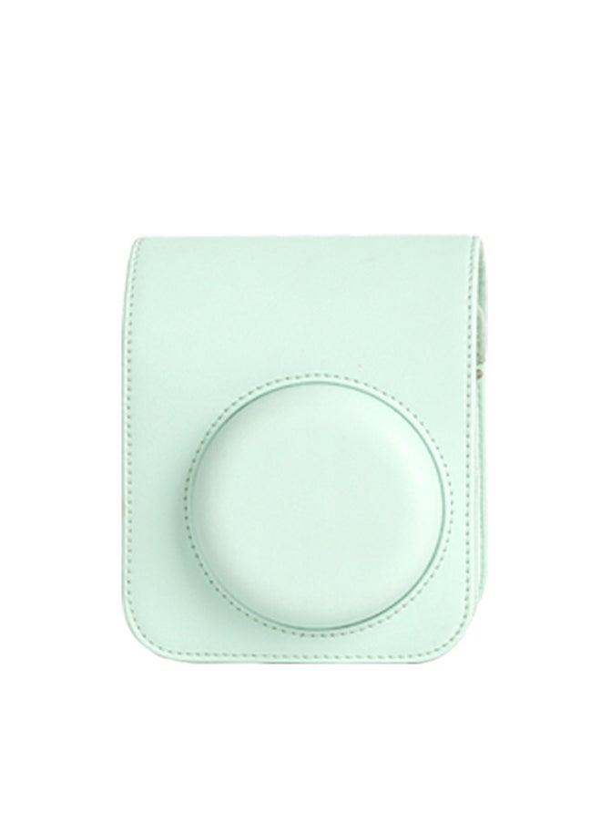 Generic Suitable For Fuji Polaroid Mini 12 Solid Color Camera Bag Digital Camera Fitted Storage Protective Case Crossbody Bag-Color:Mint Green (opp Bag)  - Image 1