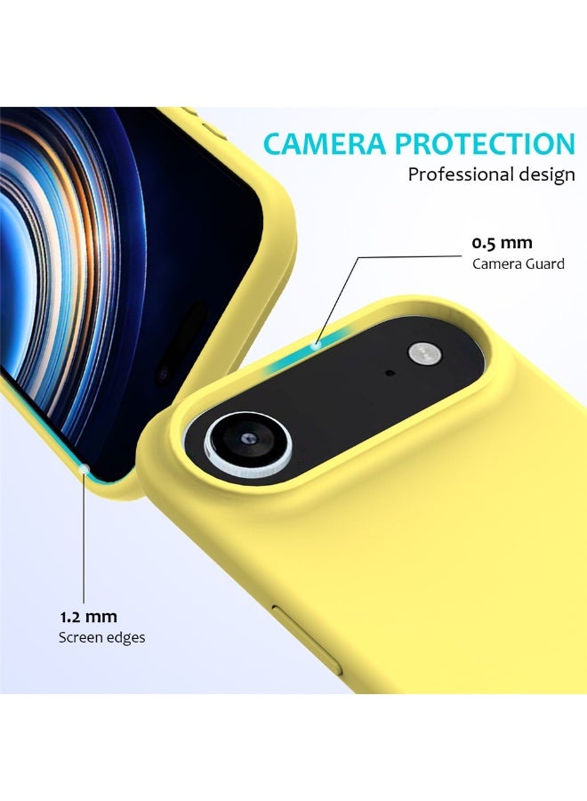 BORTONY iPhone 17 Air Cover Jelly Silicone Slim Cover for iPhone 17 Air with Inside Microfiber Lining Shockproof Protective Phone Case for iPhone 17 Air 6.6 inch - Image 3