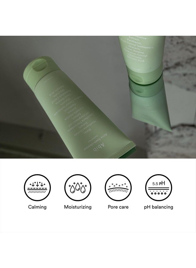 abib منظف رغوي لعلاج حب الشباب من Heartleaf Foam 5.07 أونصة سائلة / 150 مل منظف يومي مرطب للوجه حمضي خفيف، بانثينول B5 مهدئ للبشرة المتهيجة والعناية ببثور حب الشباب - Image 3