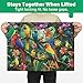 BenBen 1000 Piece Jigsaw Puzzle for Adults Jungle Parrots Puzzles with Letters or Patterns on Back Challenging Puzzle for Game Night Home Dcor 2663 x 1925 - Image 4