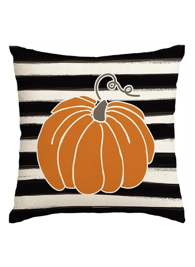 The Bros Fall Decor Throw Pillow Covers, Watercolor Stripes, Home Decor Pillowcases, for Thanksgiving, Set of 4, 45×45CM - Image 2