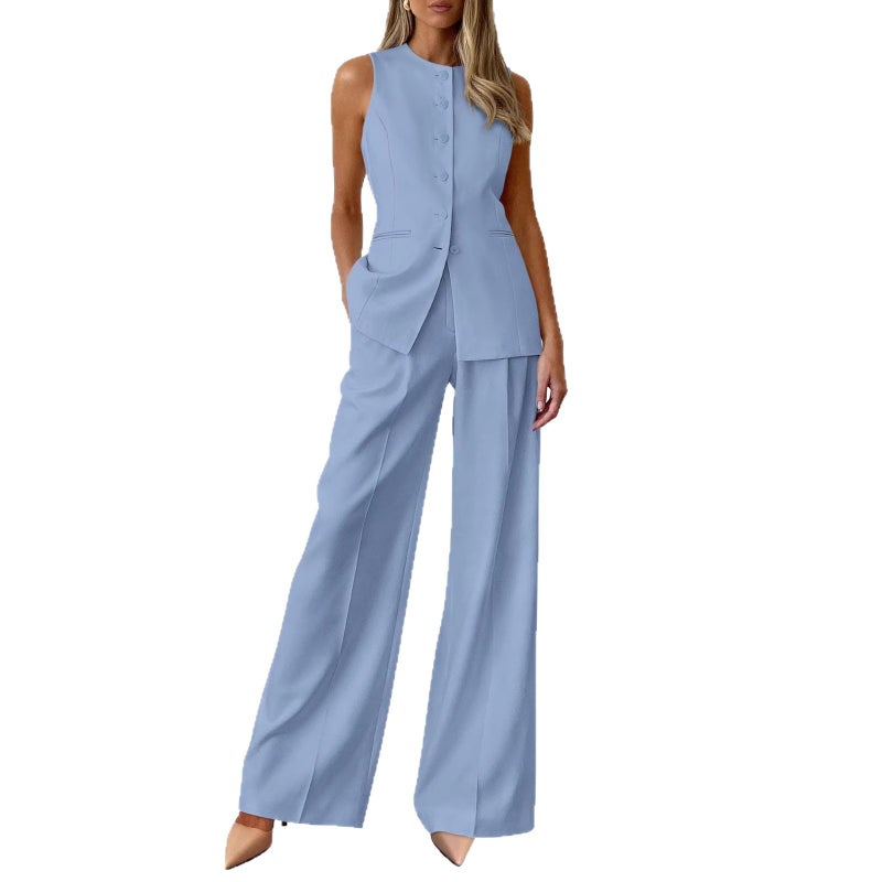 Women's Summer Blazer Suit Set 2-Piece Casual Formal - Image 5