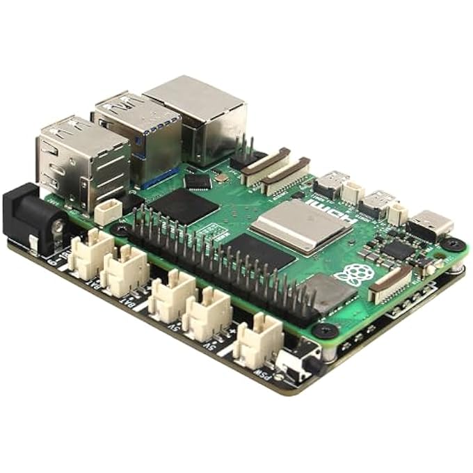 X1203 5V UPS SHIELD FOR RASPBERRY PI 5| MAX 5.1V 5A OUTPUT | WIDE 6-18V INPUT | AUTO POWER ON | SAFE SHUTDOWN | POWER LOSS DETECTION - Image 1