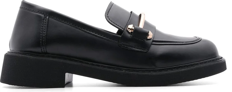 MARJIN Women's Loafer Moccasin Casual Buckle Daily Shoes Forye