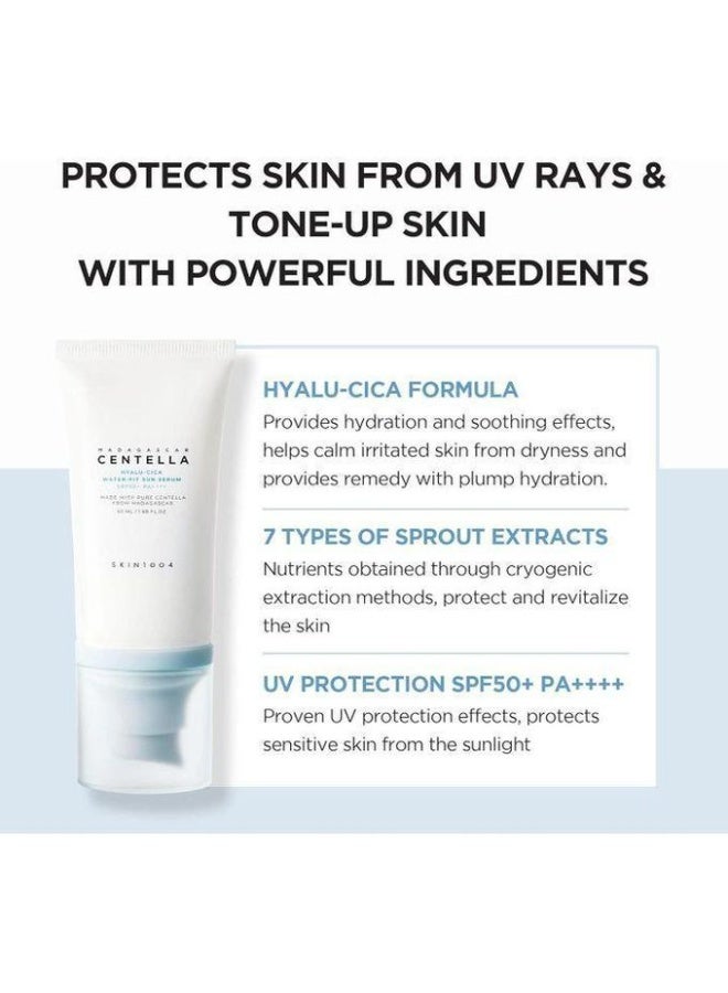 SKIN Centella Madagascar Hyalu-Cica Water-Fit Sun Serum by SKIN1004- 50ml - Image 4