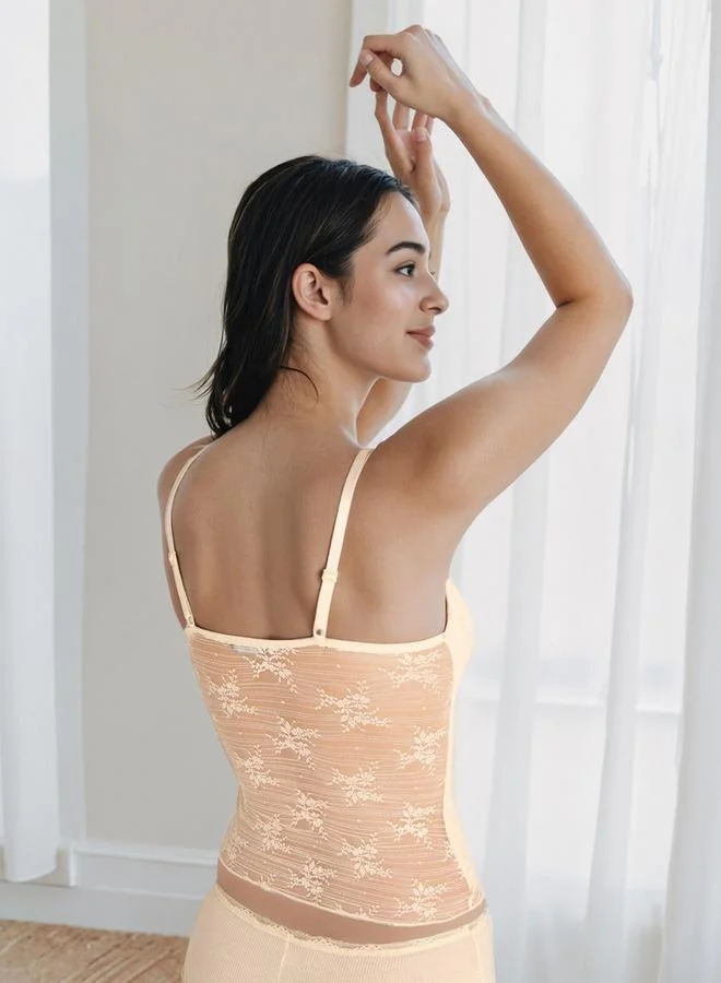 Splash FAV Regular Fit Camisole with Lace Detail