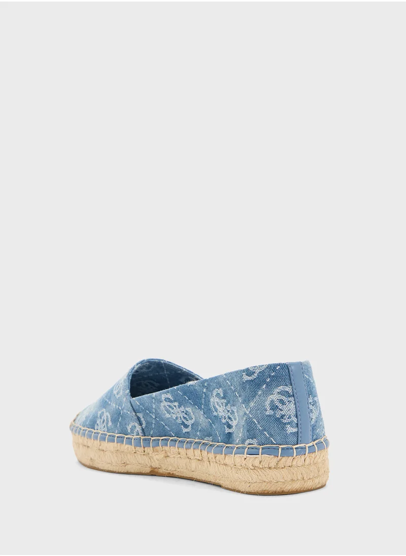 GUESS Logo Detailed Flat Espadrilles